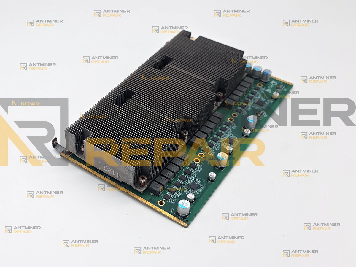 Antminer Z15 hashboard back angle view