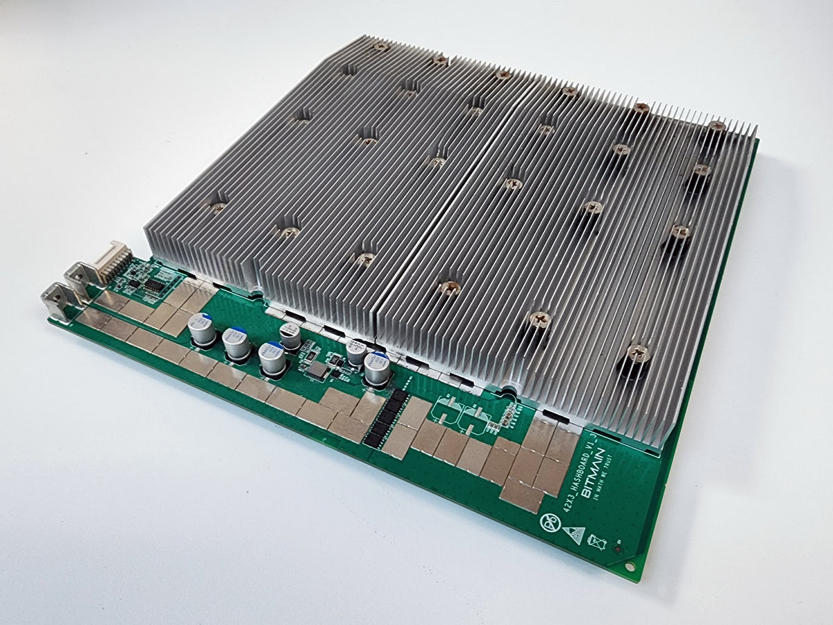 Antminer S19j Pro aluminum hashboard for sale, heatsink plate side