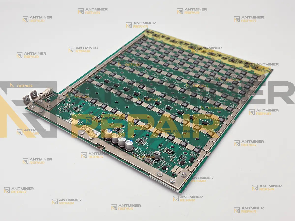 Antminer KS7 hashboard power terminals and signal connector