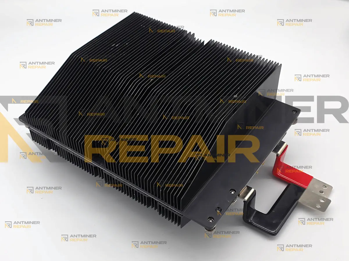 Back side of the Avalon Q board and heatsink assembly