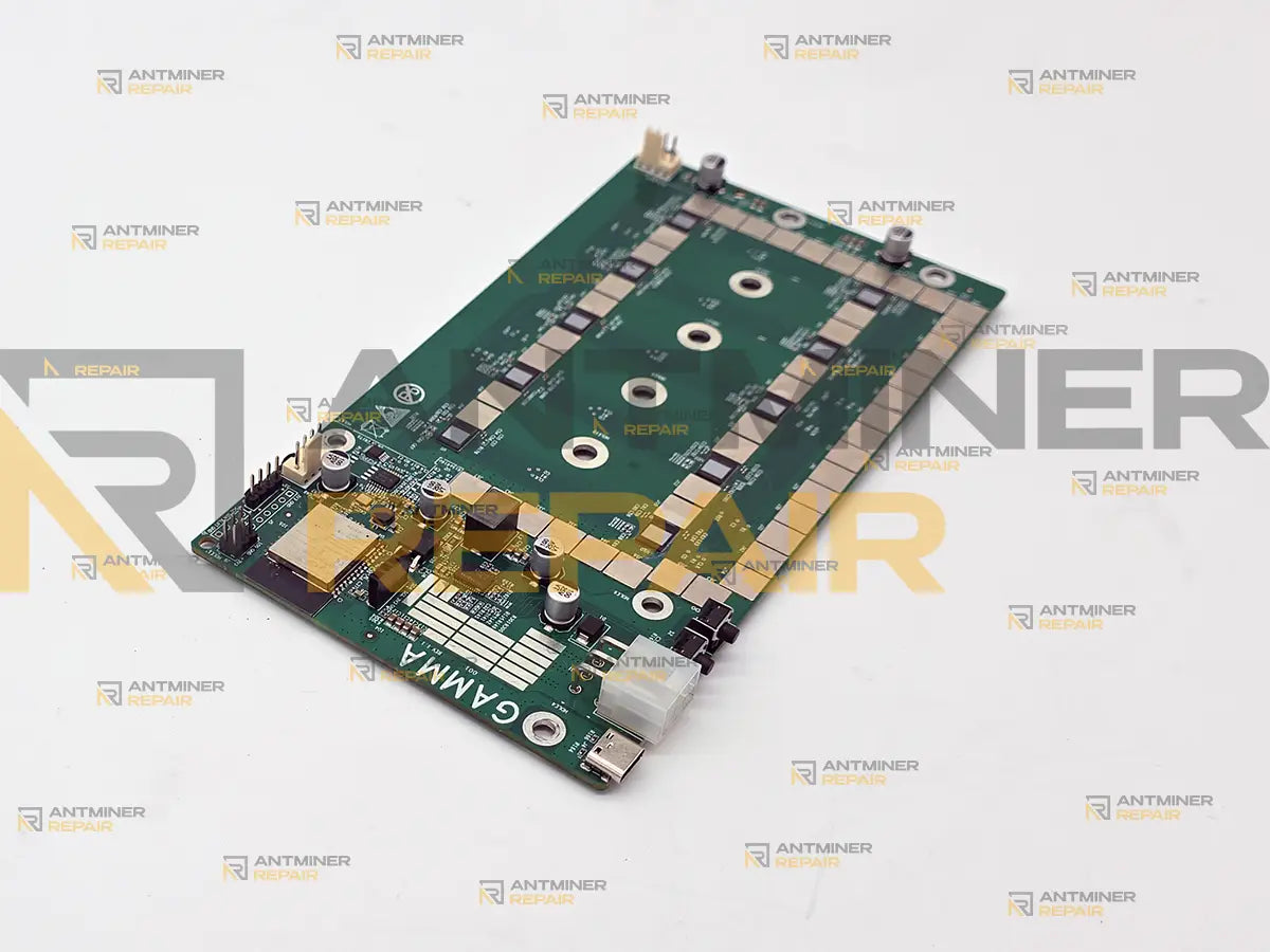 Bitaxe Hex 6TH complete solo miner board top view with 10 BM1368 ASIC chips