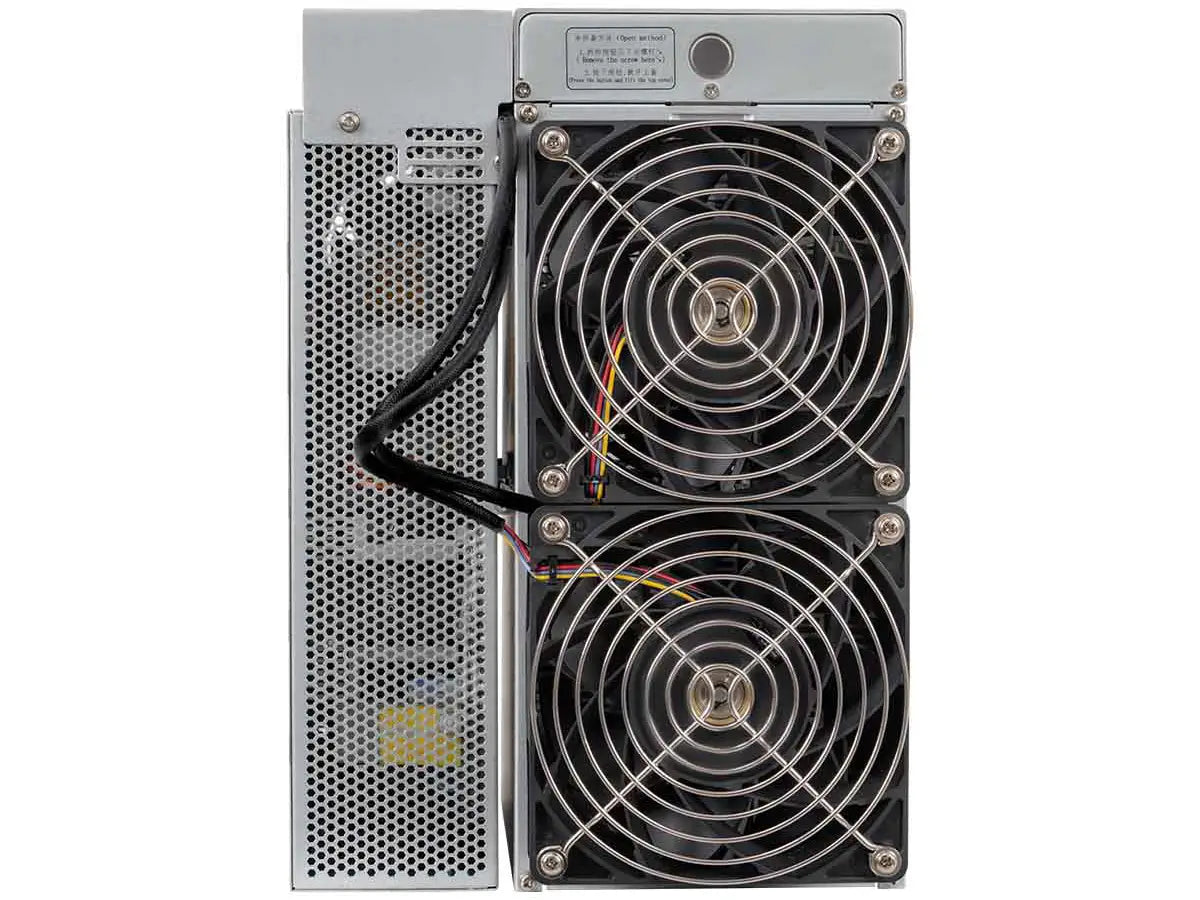 ElphaPex DG2+ rear view with control board and cooling fans