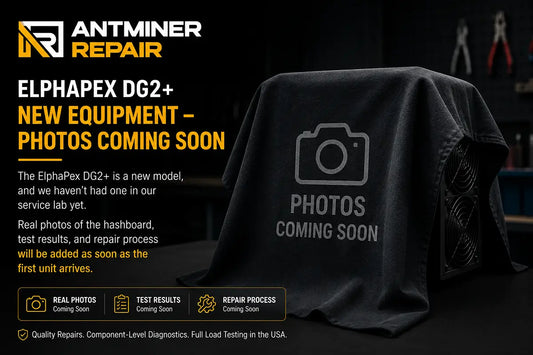 ElphaPex DG2+ hashboard repair placeholder image with coming soon notice