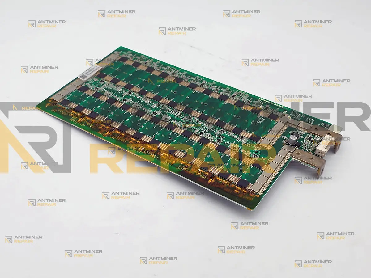 Goldshell SC LITE hashboard showing the Compute Board V3 silkscreen marking along the board edge