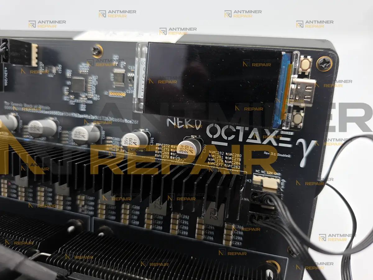NerdOCTAXE Gamma 12Th display and control section close-up