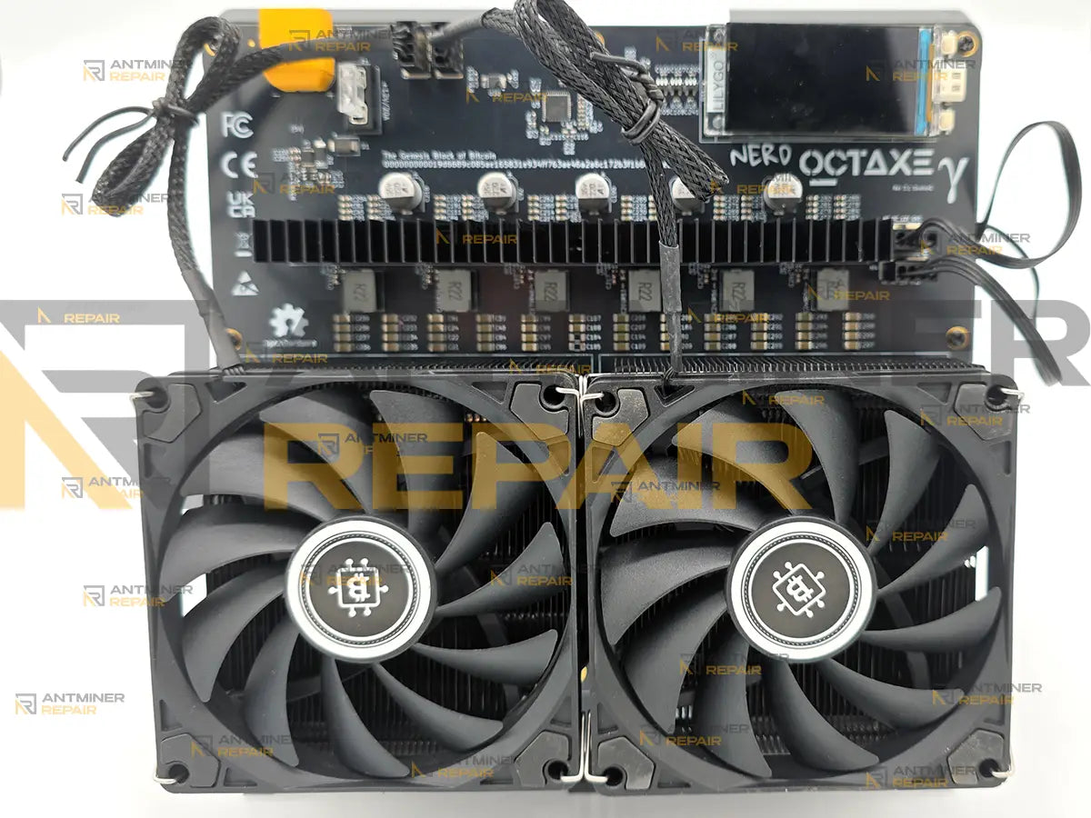 NerdOCTAXE Gamma 12Th front view with dual cooling fans
