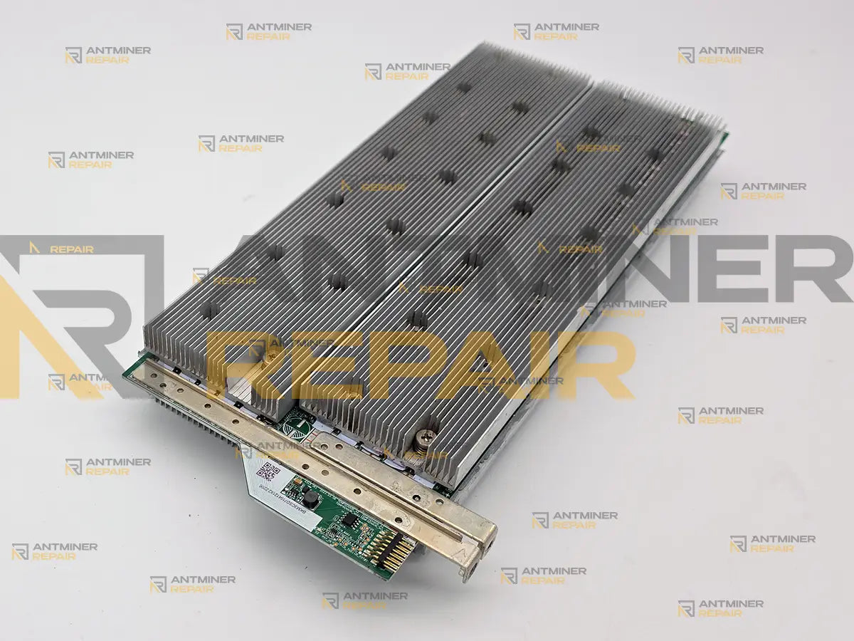 Whatsminer M60S hashboard control connector and top heatsinks