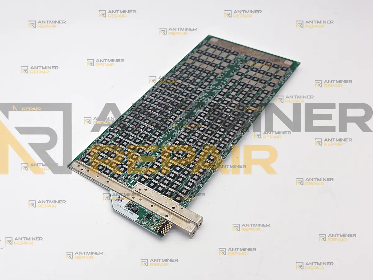Whatsminer M60S hashboard chip side with KF1978E ASIC layout